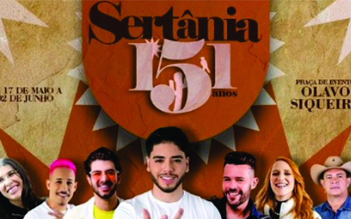 Sertânia divulga atrações da festa de 151 anos de emancipação do município